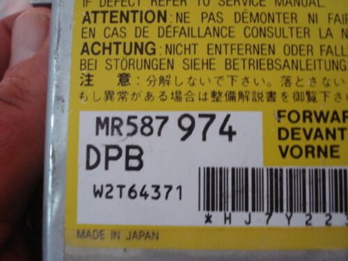 Airbag Centralita  Mitsubishi L200 MR587974 DPB W2T64371