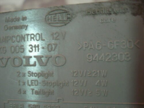 Relé VOLVO V70 C70 S70 9442303 5KG005311-07