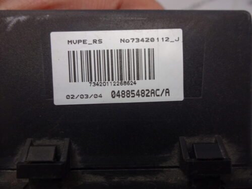 Resistencia calefaccion Chrysler Voyager IV 04885482AC/A 04885482ACA MUPE-RS No 73420112-J