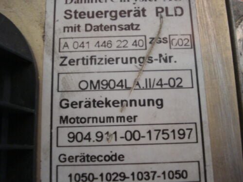 Centralita del motor Mercedes Actros Atego 0004467440 ZGS001 A0414462240 ZGS 003