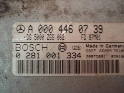 Centralita del motor  Mercedes A0004460739 0281001334 A4414463739