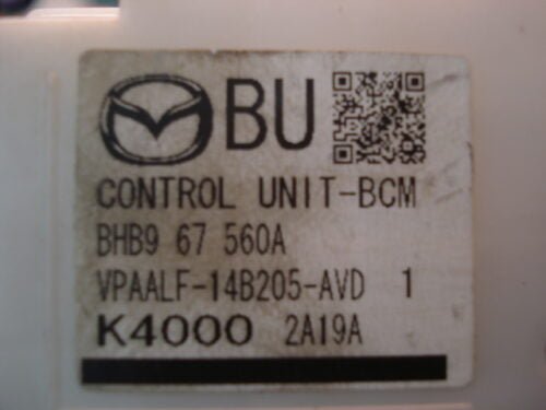 Centralita Mazda BHB967560A BHB9 67 560A VPAALF-14B205-AVD