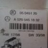 Caja de fusibles Mercedes-Benz W220  A0205451832 05045120