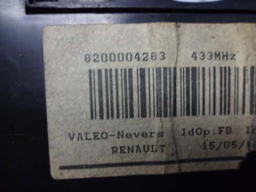 Lector de tarjeta de clave Renault Laguna 8200004283 IDL.1 433MHZ