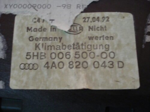 A/C Clima panel de control Audi 4A0820043D 4AO820043D 5HB00650000