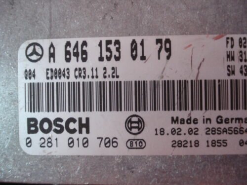 Centralita del motor MERCEDES W211 A6461530179 Bosch 0281010706