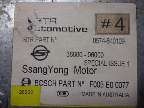 Centralita SsangYong 36600-06000 3660006000 F005E00077