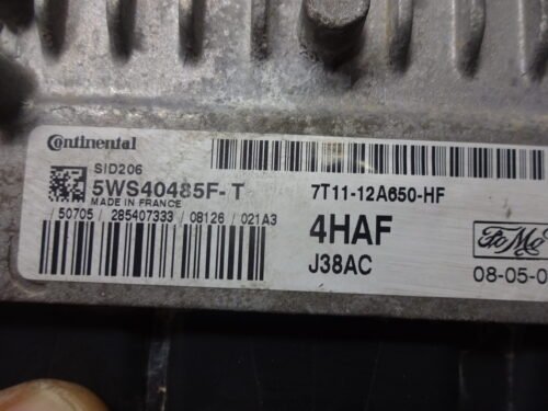 Centralita del motor Ford SID206 7T1112A650HF CONTINENTAL 5WS40485F-T 5WS40485FT