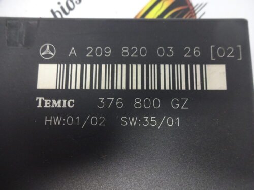 Centralita Mercedes CLK W209 A2098200326 A 209 820 03 26  TEMIC 376800GZ