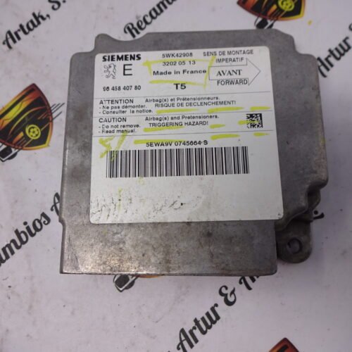 Centralita Airbag Peugeot Citroen 9645840780 5WK42908 T5