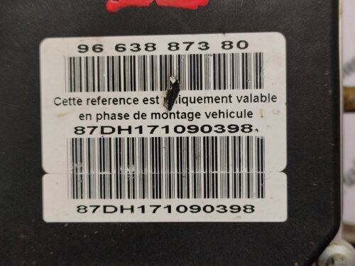 Unidad hidráulica del ABS Peugeot 407 9663887380 9662005180 0265235271
