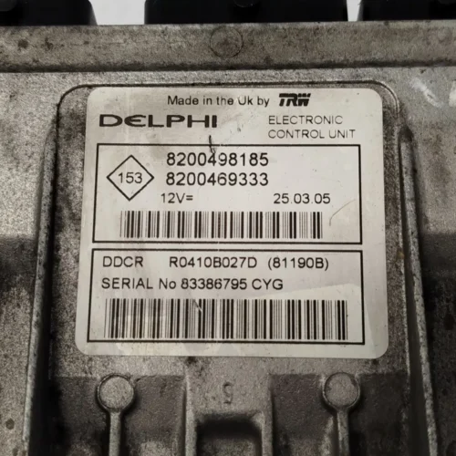 Centralita del motor Renault Kangoo R0410B027D 8200498185 8200469333 Centralita del motor Renault Kangoo R0410B027D 8200498185 8200469333