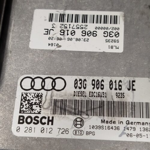 Centralita del motor AUDI A4 0281012726 03G906016JE EDC16U34