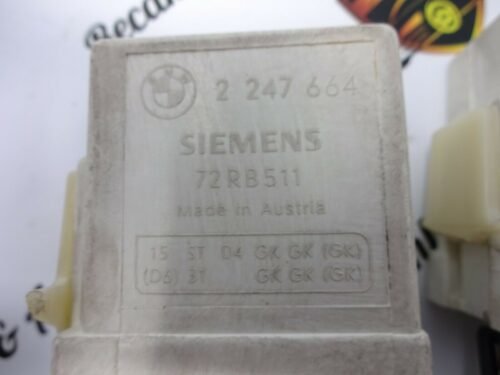 Recocido controlador Relé Rover 75 BMW E38 E46 2247664 SIEMENS 72RB511