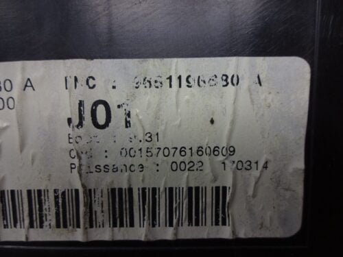BSI Peugeot CITROEN 9651196680A 9651196680 A 9651197380A 9651197380 A BSI J01-00