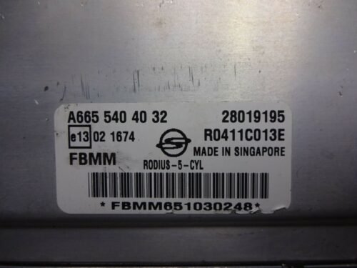 Centralita del motor   Ssangyong Rodius 5 CYL FBMM R0411C013E A6655404032