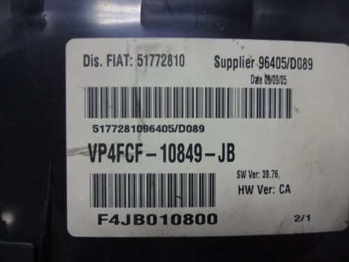 Cuadro de instrumentos Fiat Stilo 51772810 VP4FCF10849JBA VP4FCF-10849-JBA