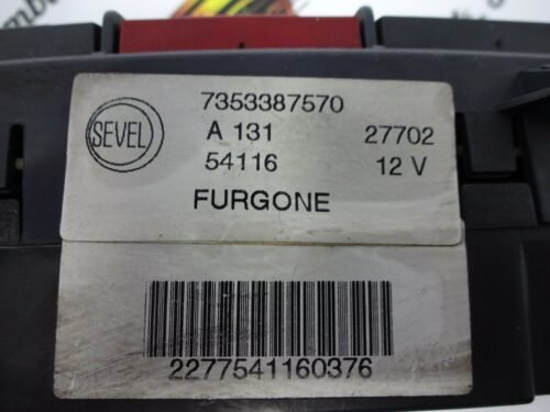 Interruptor de emergencia Fiat Ducato Peugeot Boxer FURGONE 7353387570 A131
