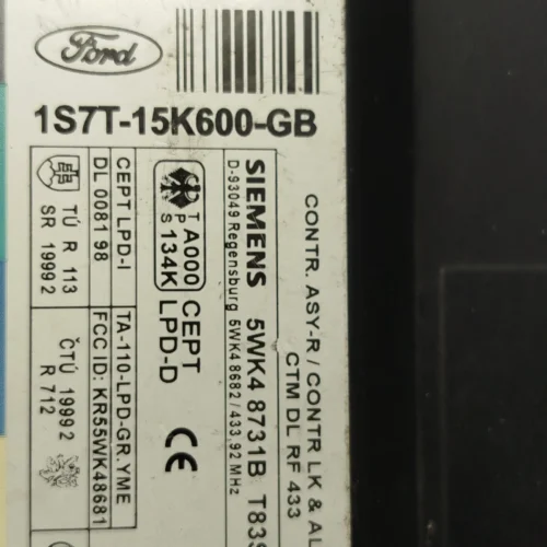 s-l1600 (13) Controlador Confort Ford Mondeo 1S7T15K600GB T83SA 5WK48731B T83SA CEPTLPD-I