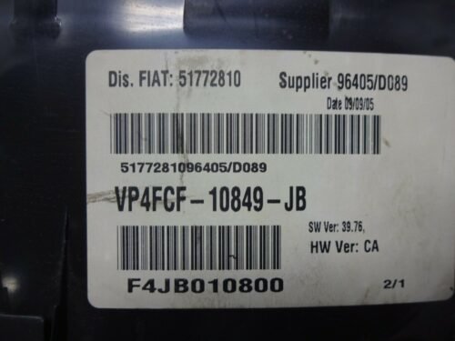 Cuadro de instrumentos Fiat Stilo 192 51772810 0051772810 VP4FCF10849JB