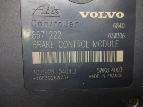 ABS  Volvo V70 P08671221 8671221 8671222 10020403534 10092504043
