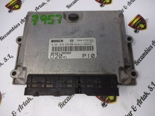 Centralita del motor Peugeot Citroen Fiat 9646138580 0281010346 0 281 010 346