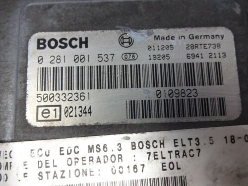 Centralita del motor Iveco Daily III 2.8 CRD BOSCH 0281001537 500332361