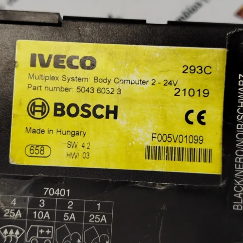 Centralita IVECO Stralis 504360323 5043 6032 3 BOSCH F005V01099