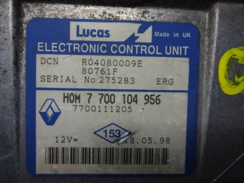 Centralita del motor Renault Clio HOM 7700104956 7700111205 R04080009E