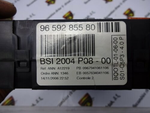 BSI Caja de fusibles Peugeot 207 Citroen C4 2004 P08-00 9659285580 96 592 855 80