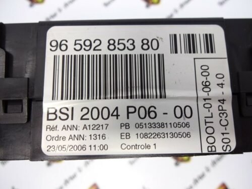 BSI Caja de fusibles Citroen C3 Peugeot 207 9659285380 BSI 2004 P06-00
