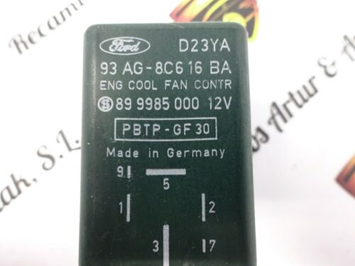 Relé del ventilador del radiador Ford  93AG8C616BA D23YA 899985000