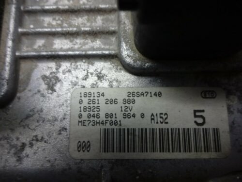 Centralita del motor Fiat Punto 0261206980 00468019640 468019640