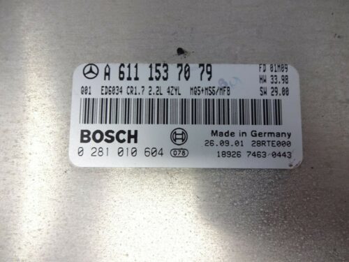 0281010604 0 281 010 604 A6111537079 Centralita del motor Mercedes Vito 0281010604 0 281 010 604 A6111537079