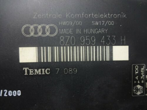Controlador Confort Audi A2 8Z0959433H 8ZO959433H  TEMIC 00007089B3