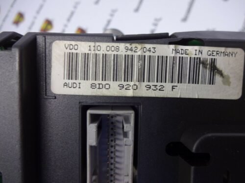 8D0920932F 8DO920932F 110008942043 Cuadro de instrumentos Audi 8D0920932F 8DO920932F 110008942043 110.008.942/043