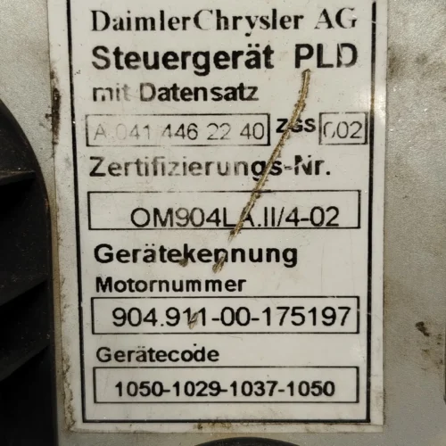 Centralita del motor Mercedes Actros Atego 0004467440 ZGS001 A0414462240 ZGS 003