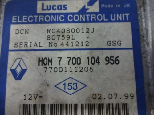 Centralita del motor Renault HOM 7700104956 7700111206 R04080012J