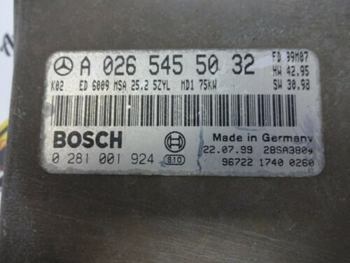 Centralita del motor Mercedes Sprinter 0281001924 A0265455032
