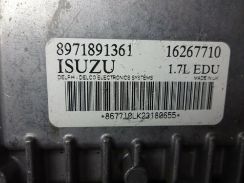 Centralita Opel Astra Corsa 1.7L Isuzu DELPHI DELCO 16267710 8971891361