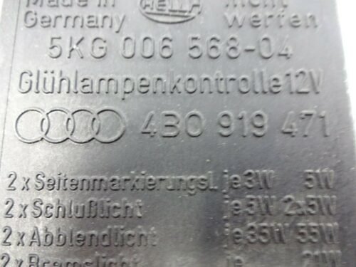 Relé  Relais Audi A3 A4 A6 4B0919471 4BO919471 HELLA 5KG00656804