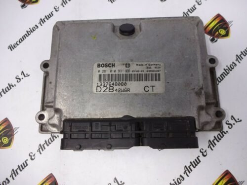 Centralita del motor Citroen Fiat 1337648080 0281010931 D2842WGR