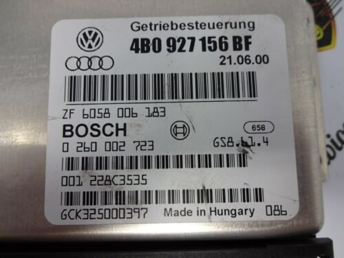 transmisión controlador Audi A6 4B VW 4B0927156BF 0260002723 ZF6058006183