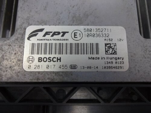 Centralita del motor IVECO DAILY 0281017455 FPT 5801352711 10R036332
