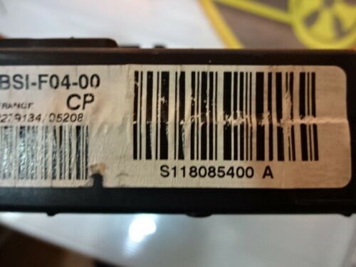 BSI Caja de fusibles Peugeot 1007 BSI-F04-00 SIEMENS S118085400A 9659579180