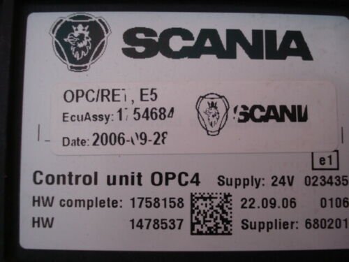 Centralita  control unit SCANIA 1754684 1758158 1478537