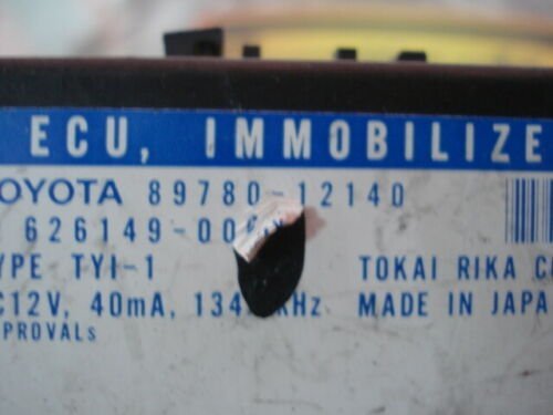Control de la unidad de alarma Toyota Corolla 89780-12140 8978012140626149-000
