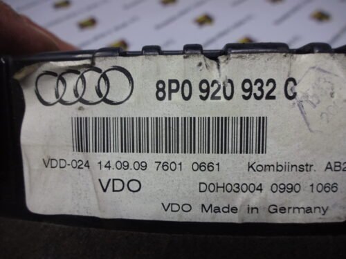 8P0920932C Cuadro de instrumentos AUDI A3 8P0920932C 8PO920932C
