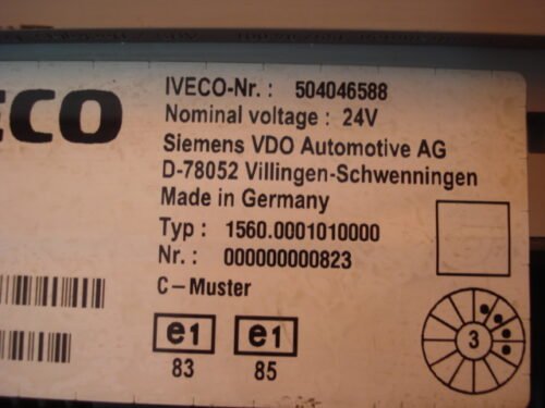 Cuadro de instrumentos Iveco Cargo 504046588 15600001010000