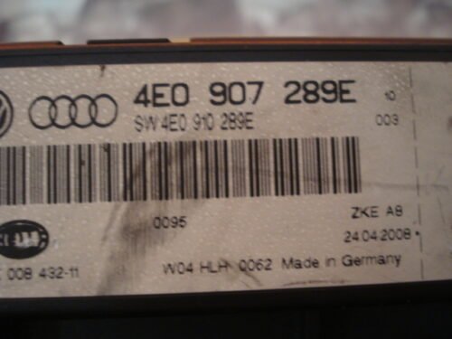 Centralita Audi S8 A8 4E 4E0907289E 4EO907289E 4E0910289E